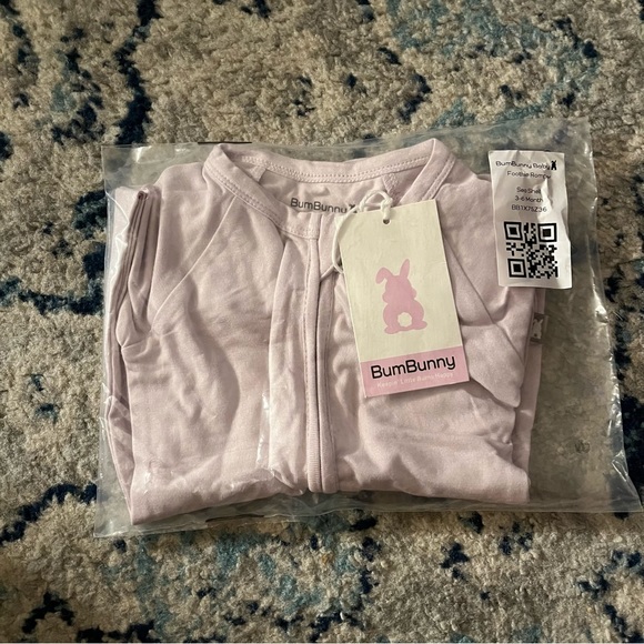 New Bumbunny Footsie Bamboo Romper in Sea Shell - Picture 4 of 8